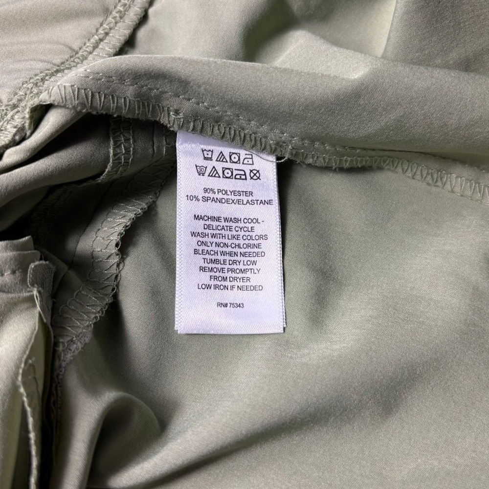 Tommy Bahama Golf Womens Pants L Olive Green Stretch‎ Tapered Ankle Zip - Picture 5 of 10